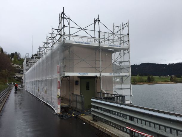 Referenz Baugerüst einer Brücke